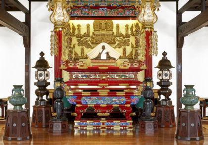 大本山寶乘寺様　本門経王宗　本堂内陣荘厳仏具一式　東京都調布市