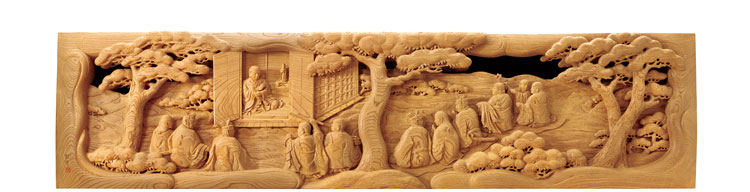 翠雲堂日蓮聖人一代記欄間本山瑞輪寺様
