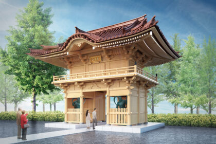 Soto-shū Myôgonji Temple, Nio-mon Gate, scheduled for completion in March 2022