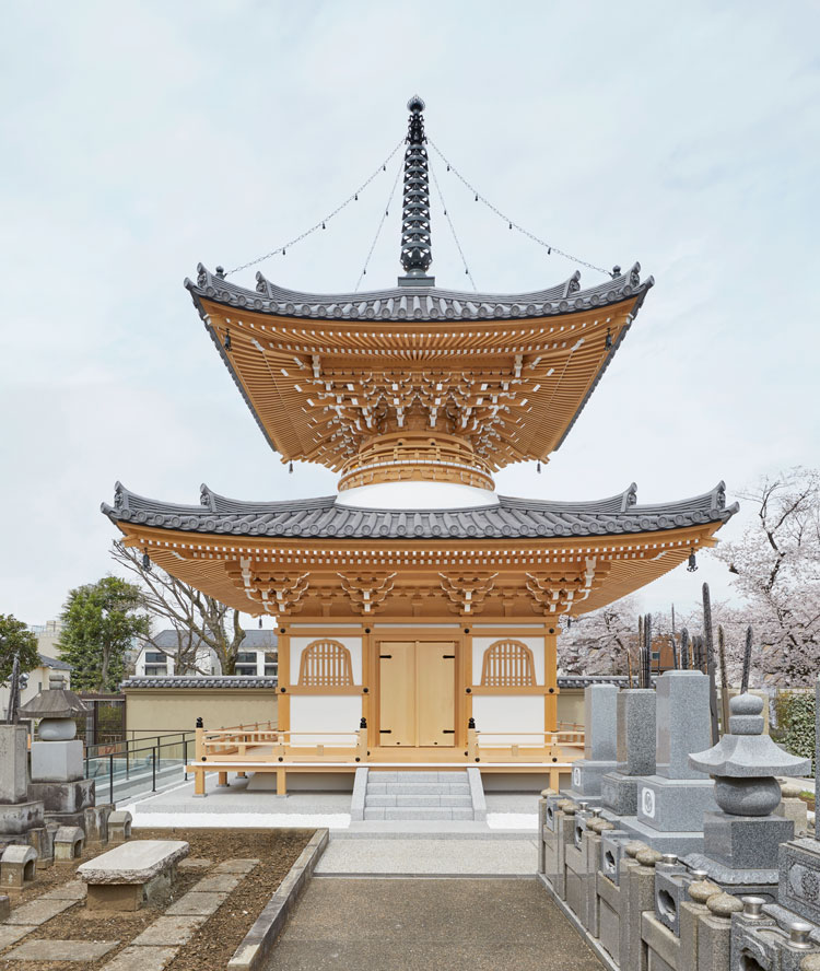 翠雲堂　覚蔵寺様多宝塔　下層間口444.6㎝（14.76尺）