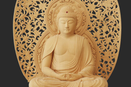 Shingon-shū Chisan-school Yakuōji Temple (Kanuma City, Tochigi Pref.) Seated statue of Amida Nyorai, 1.3 Shaku